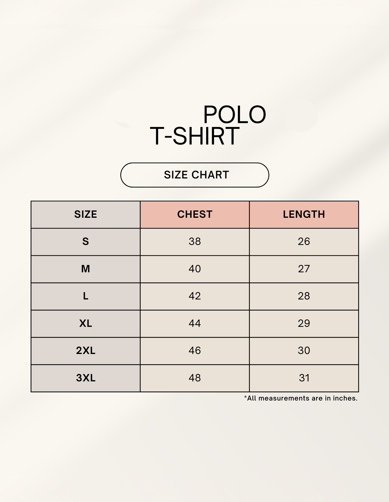 Color_Size Chart