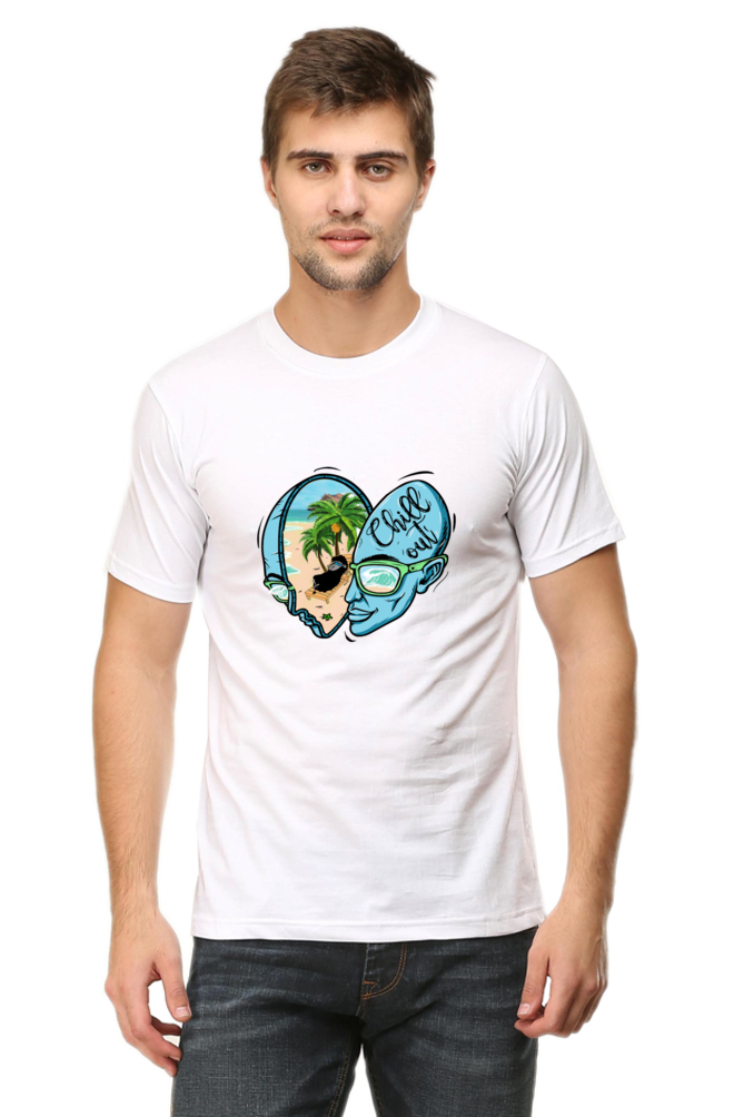 Chill Out Vibes Front Back print by Nibbana Studio