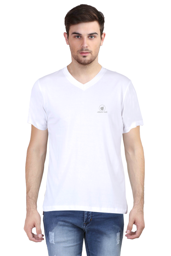 Plain tshirt V neck by Nibbana Studio