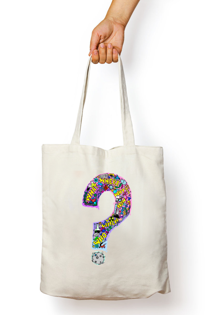 Question Everything Zipper Tote Bag