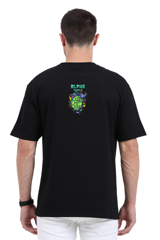 Alpha Turtle Unisex Oversized Tshirt