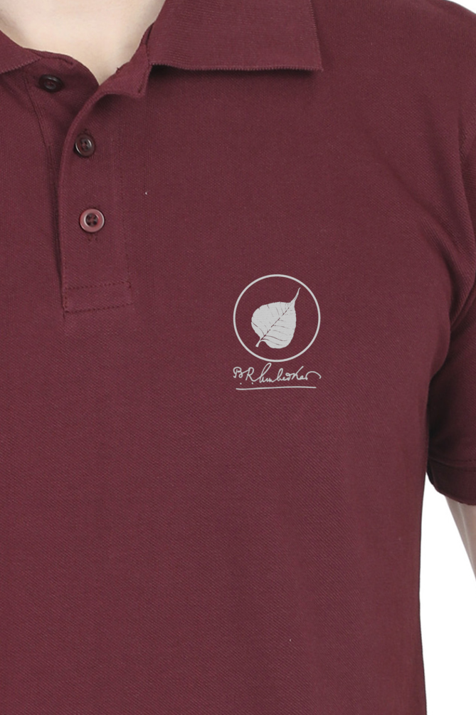 Ambedkar Sign with Leaf Polo Tshirt