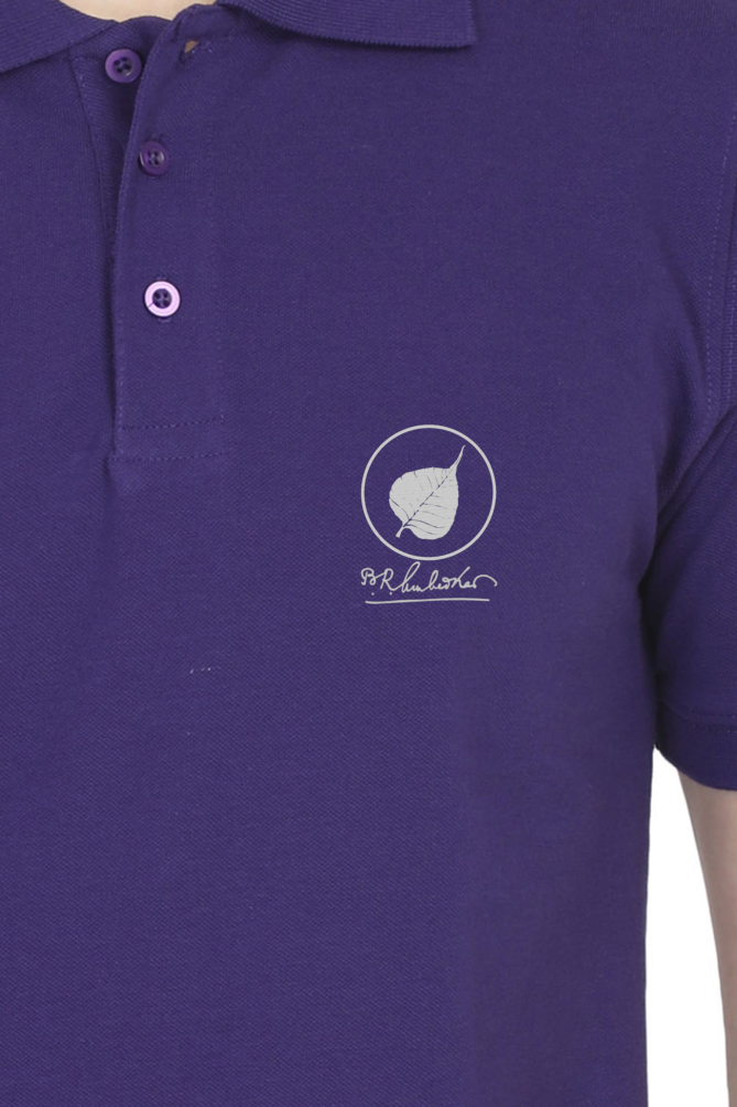 Ambedkar Sign with Leaf Polo Tshirt