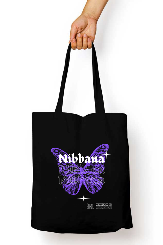 Nibbana Zipper Tote Bag
