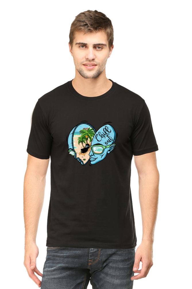 Chill Out Vibes Front Back print by Nibbana Studio