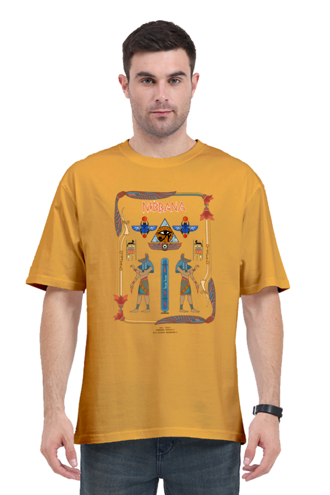 Hieroglyphics Egypt Oversized tshirt by Nibbana Studio