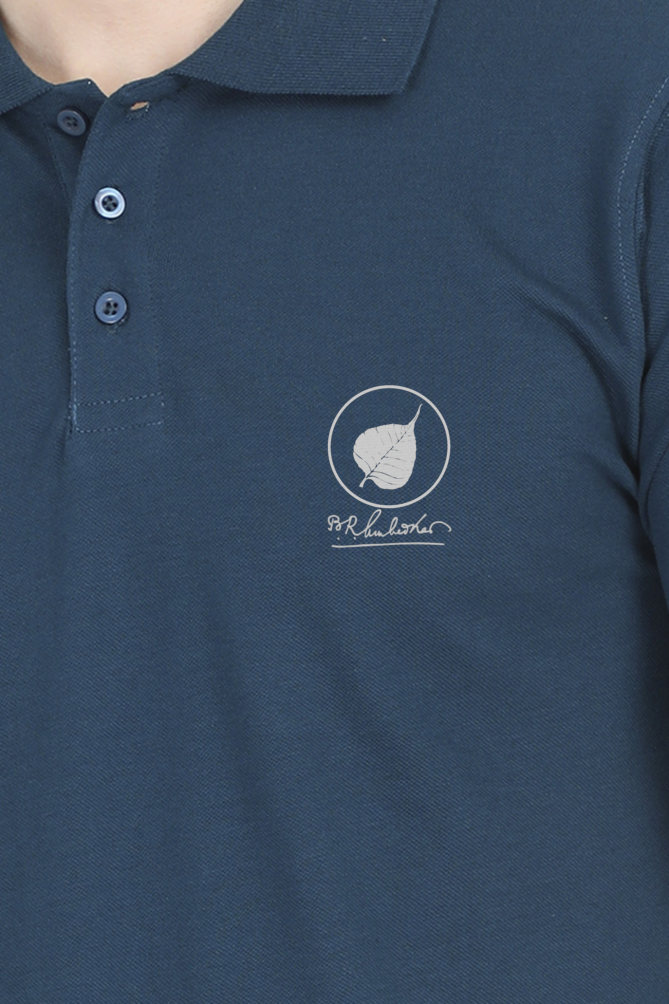Ambedkar Sign with Leaf Polo Tshirt