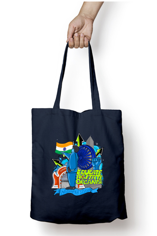 Babasaheb design Zipper Tote Bag