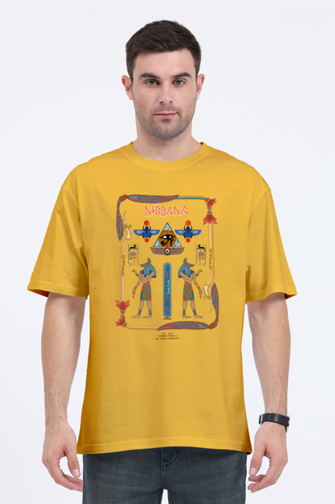 Hieroglyphics Egypt Oversized tshirt by Nibbana Studio