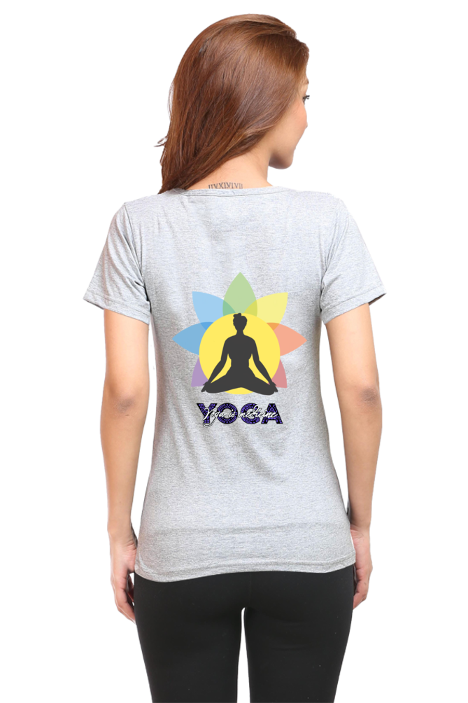Yoga Back Printed T-shirt