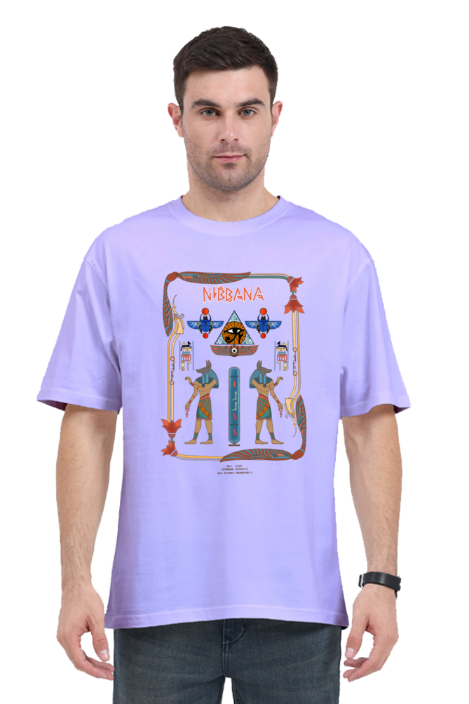 Hieroglyphics Egypt Oversized tshirt by Nibbana Studio