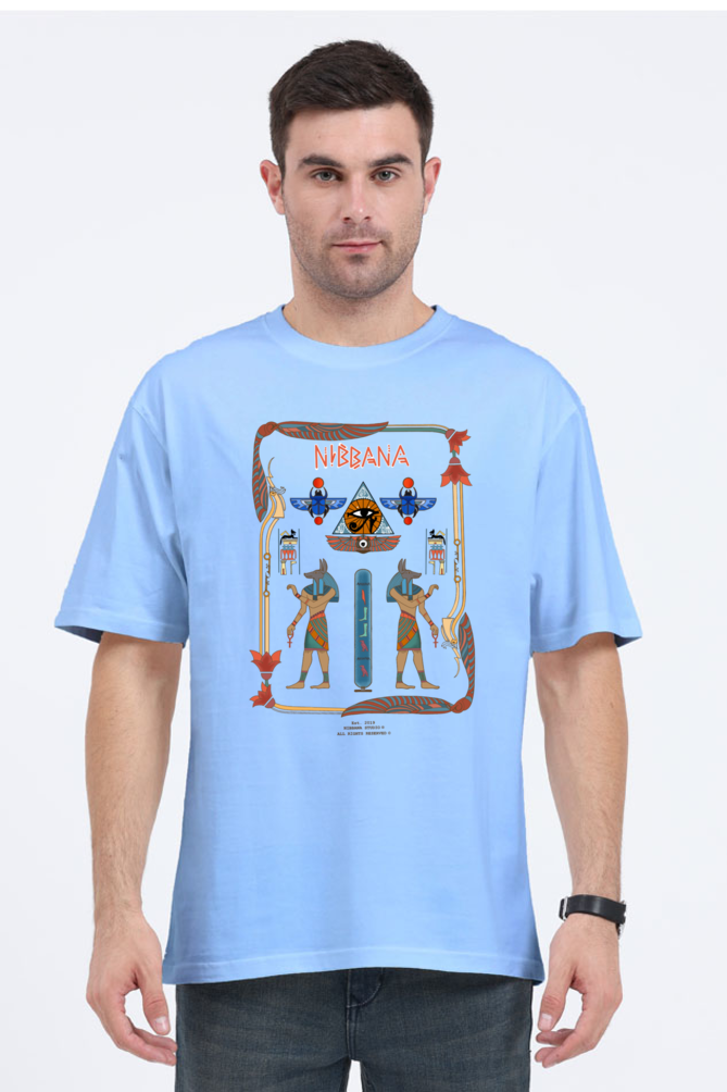 Hieroglyphics Egypt Oversized tshirt by Nibbana Studio