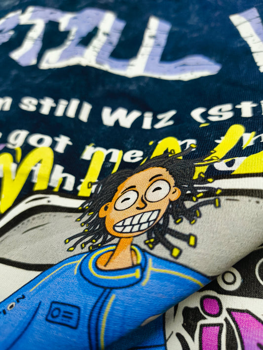 Still Wiz Acid Wash Oversized Tshirt