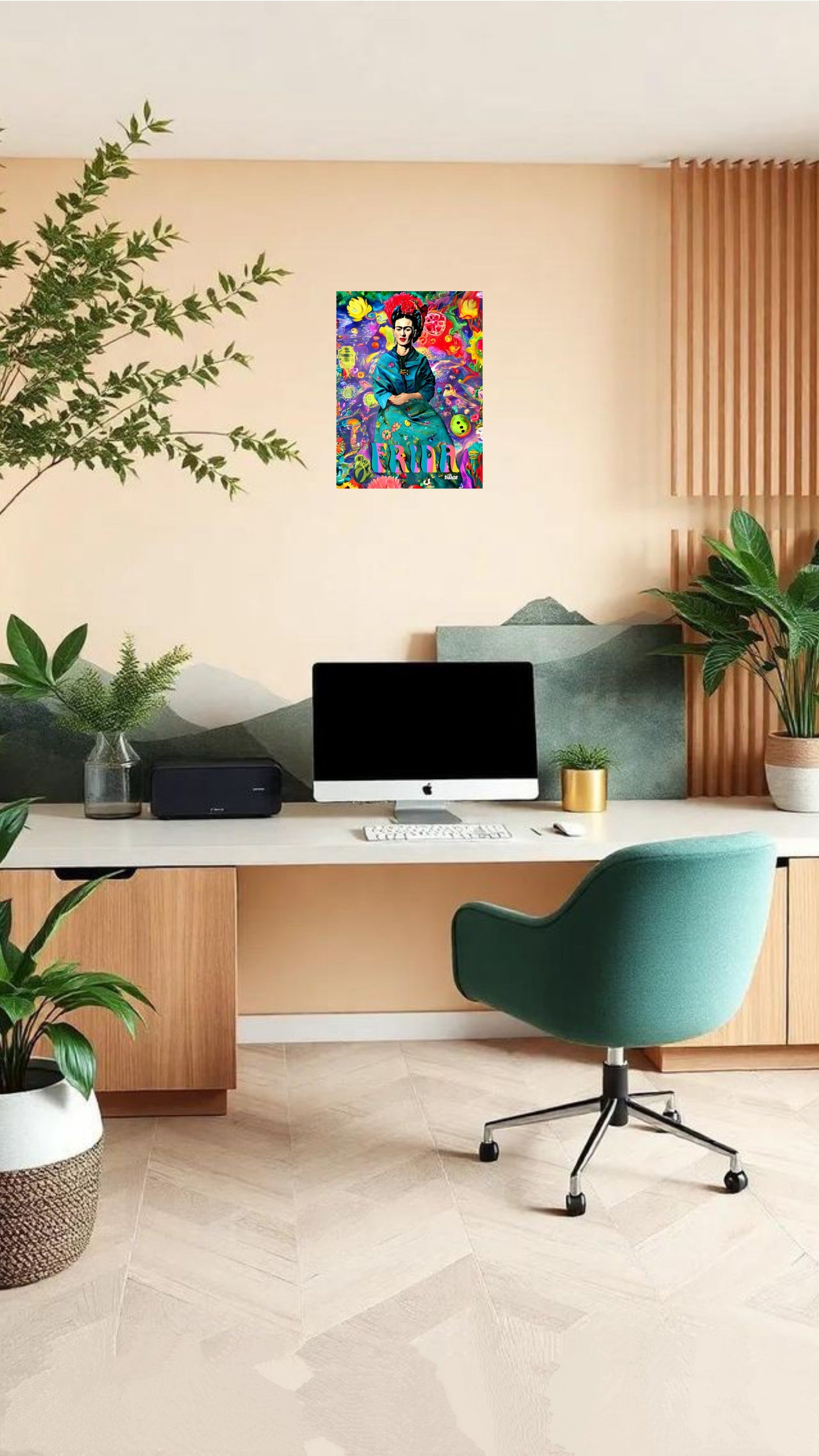 Frida Premium Metal Poster (39cm x 29 cm)