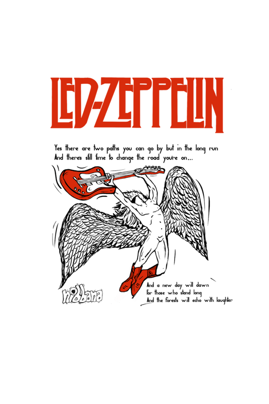 Led Zeppelin Zipper Tote bag