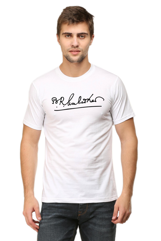 Dr. Ambedkar Signature black tshirt