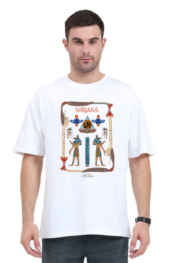Hieroglyphics Egypt Oversized tshirt by Nibbana Studio