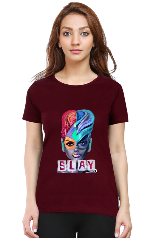 Slay Round Women's Neck tshirt