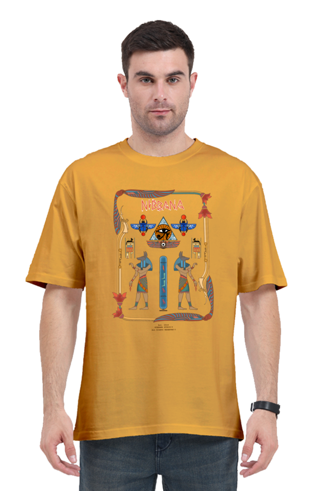 Hieroglyphics Egypt Oversized tshirt by Nibbana Studio