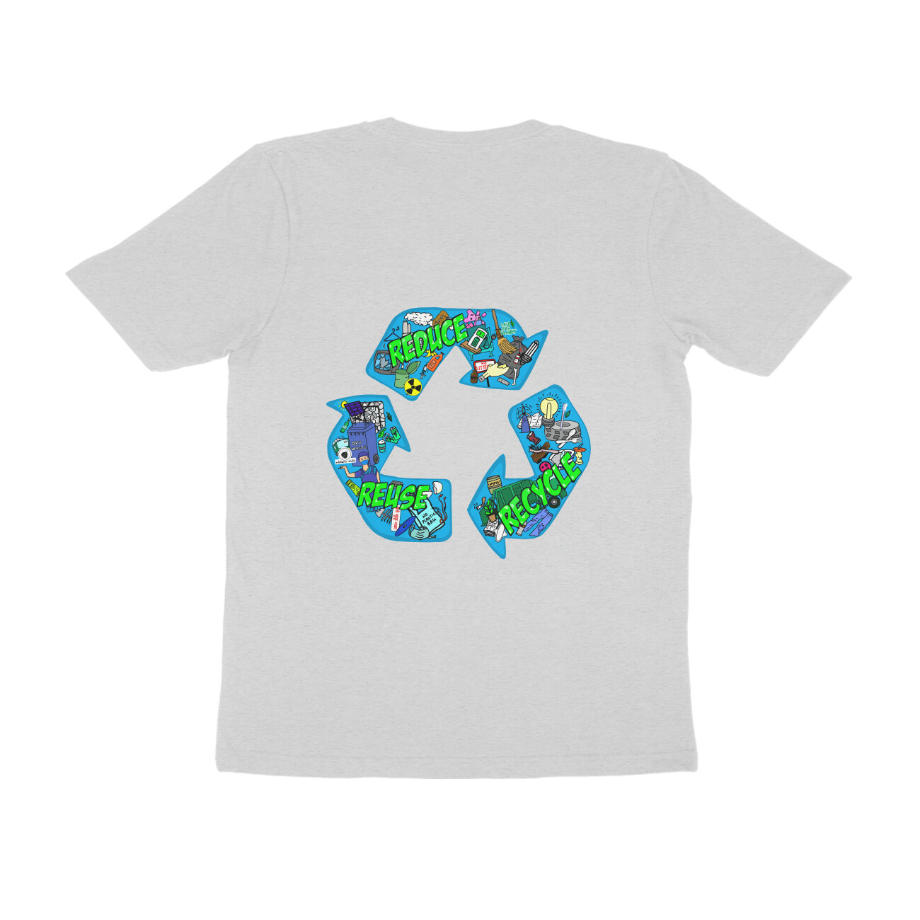 3R Recycle front back print by Nibbana Studio