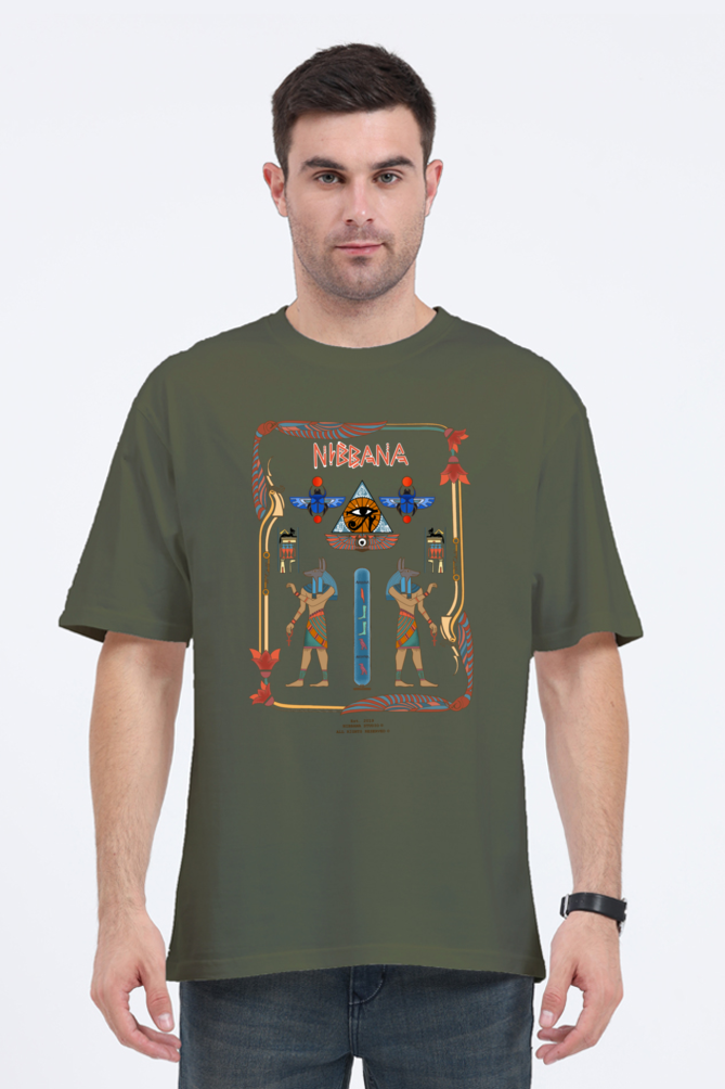 Hieroglyphics Egypt Oversized tshirt by Nibbana Studio