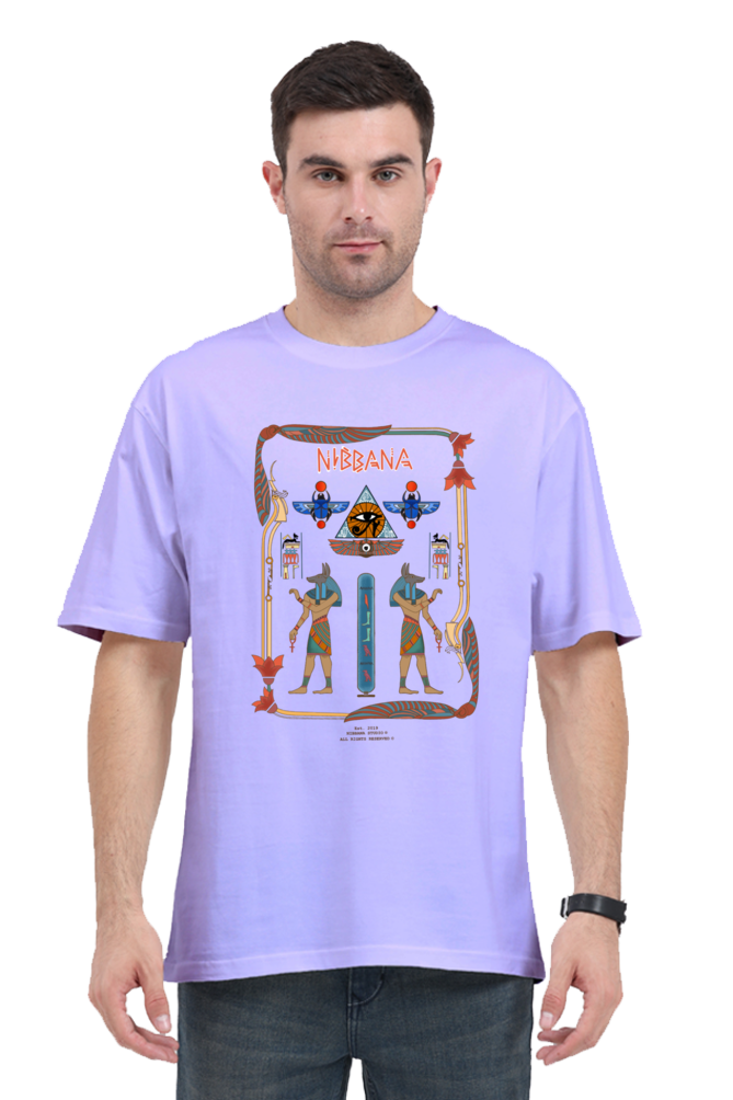 Hieroglyphics Egypt Oversized tshirt by Nibbana Studio