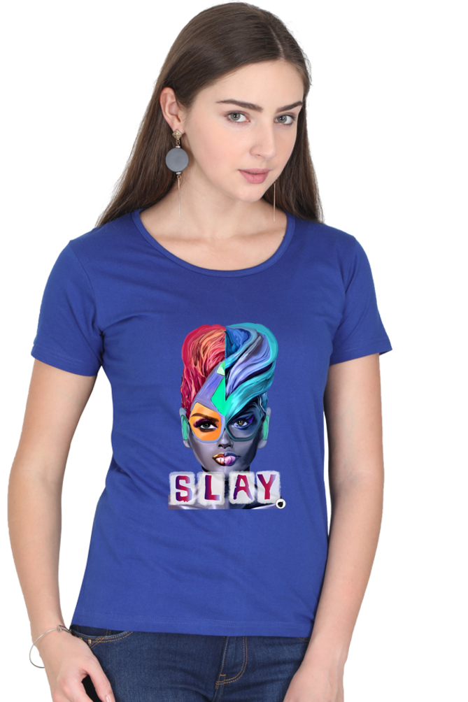 Slay Round Women's Neck tshirt