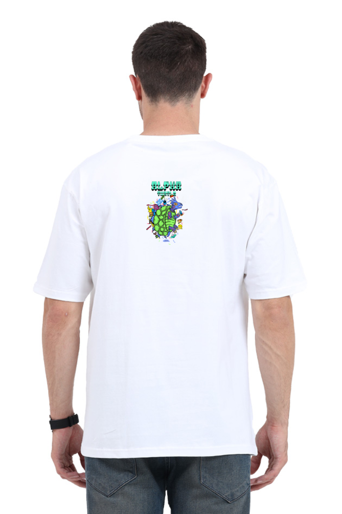 Alpha Turtle Unisex Oversized Tshirt