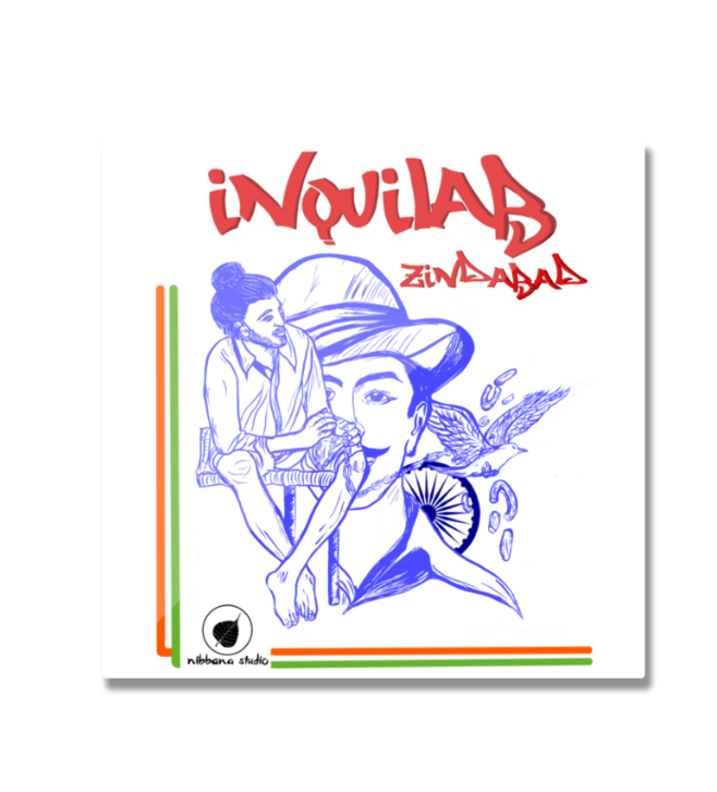 Inquilab Zindabad Bhagat Singh Fridge Magnet