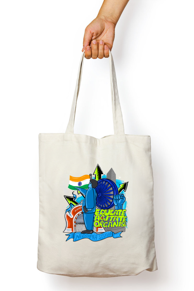 Babasaheb design Zipper Tote Bag