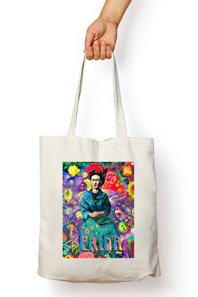 Frida Tote Bag by Nibbana Studio