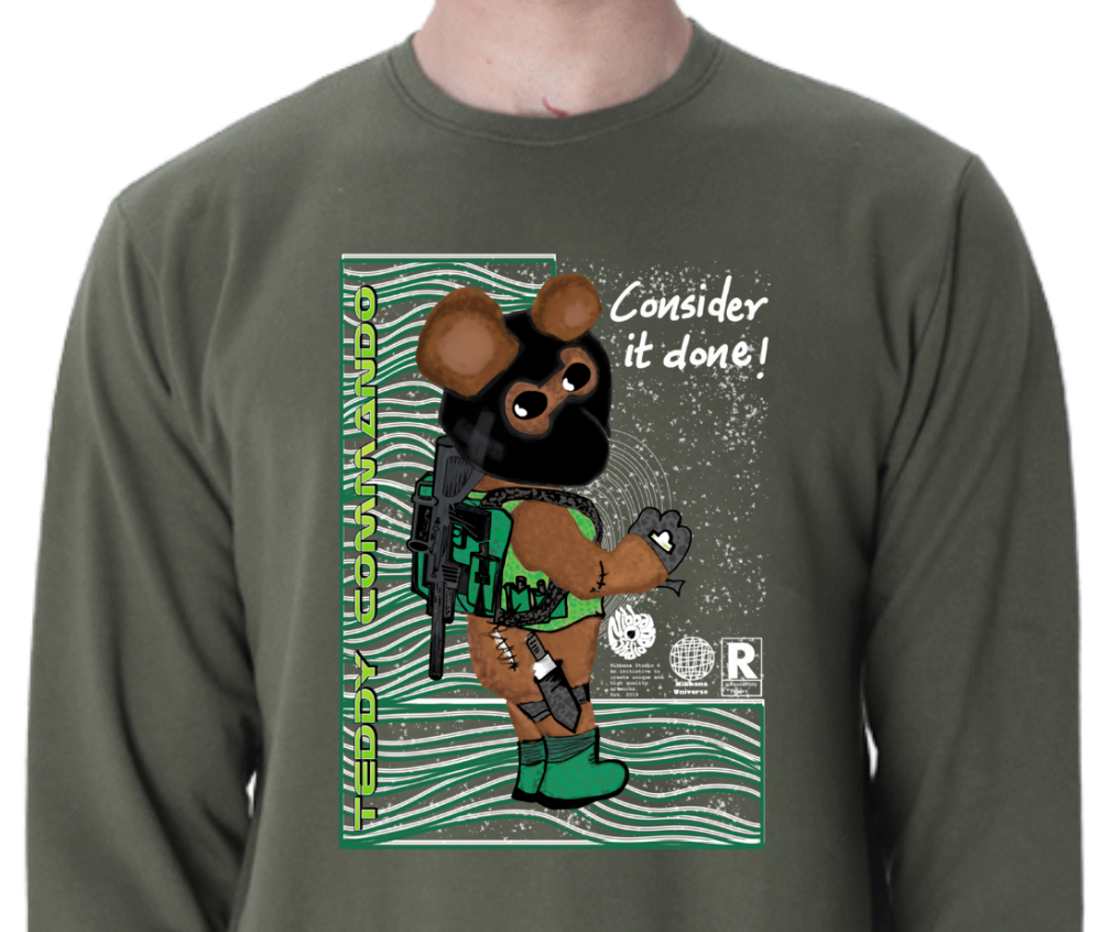 Teddy Commando Unisex Sweatshirt