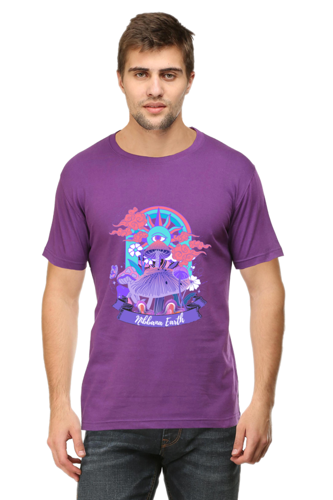 Mushroom Paradise Unisex Tshirt Nibbana Earth