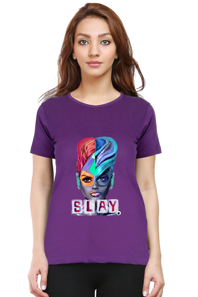 Slay Round Women's Neck tshirt