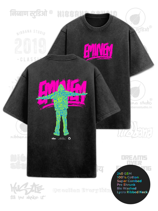 Rap God Eminem Oversized graphic T-Shirt