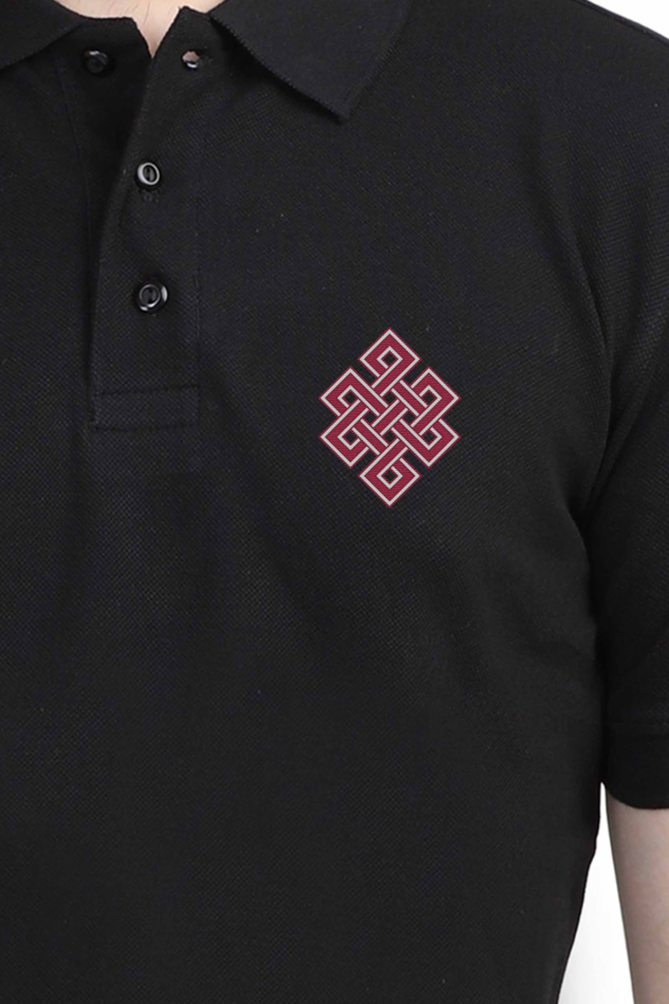 Unending knot Polo Tshirt by Nibbana Studio