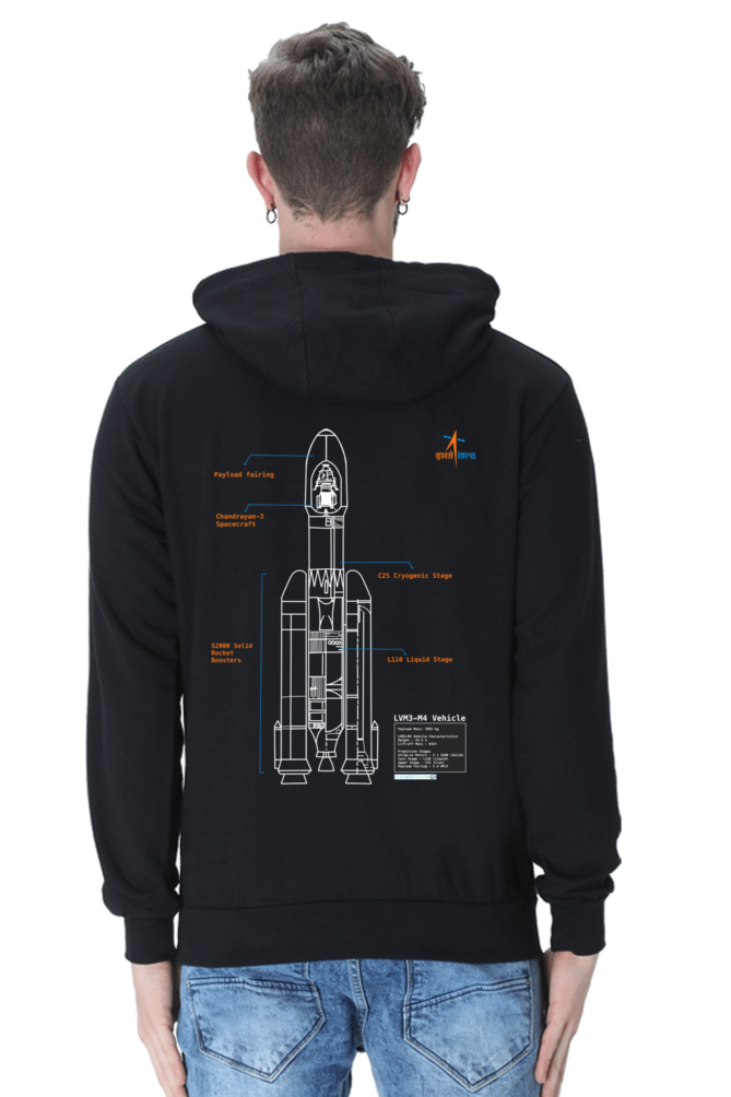 ISRO Chandrayan 3 Hoodie by Nibbana Studio