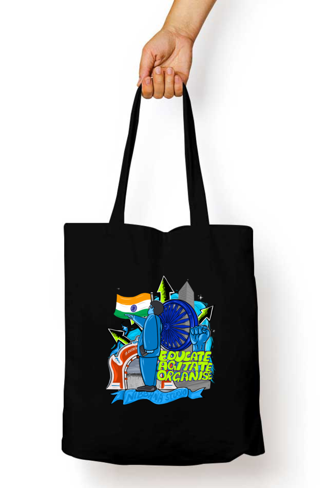 Babasaheb design Zipper Tote Bag