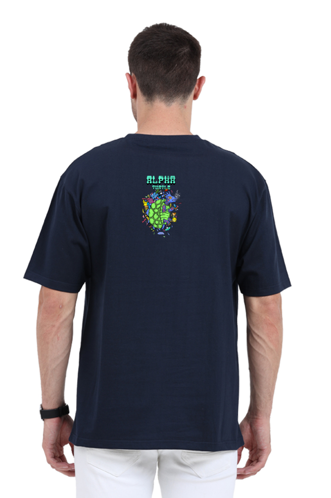Alpha Turtle Unisex Oversized Tshirt
