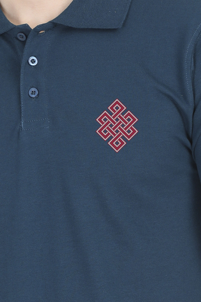 Unending knot Polo Tshirt by Nibbana Studio