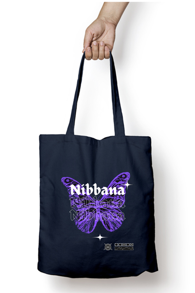 Nibbana Zipper Tote Bag