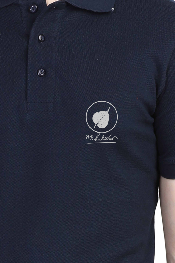 Ambedkar Sign with Leaf Polo Tshirt