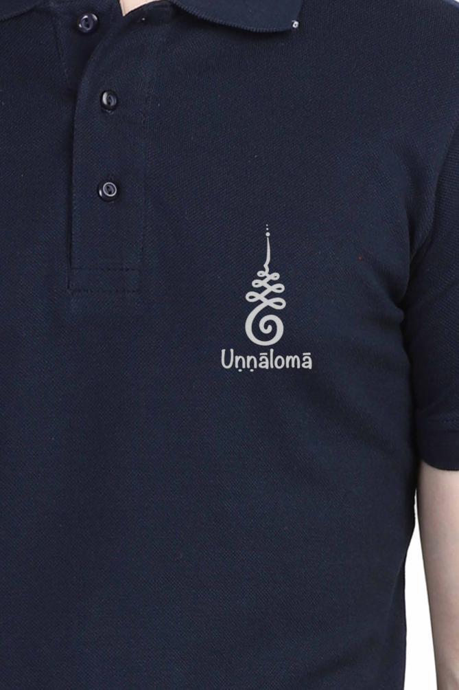 Unalome Embroidery design Polo Tshirt