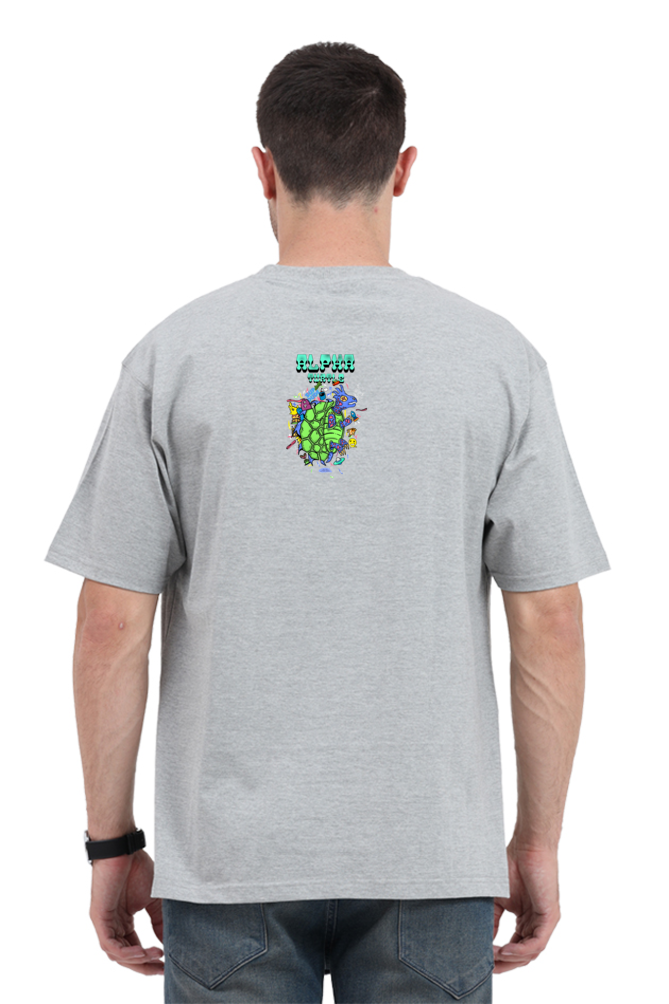 Alpha Turtle Unisex Oversized Tshirt