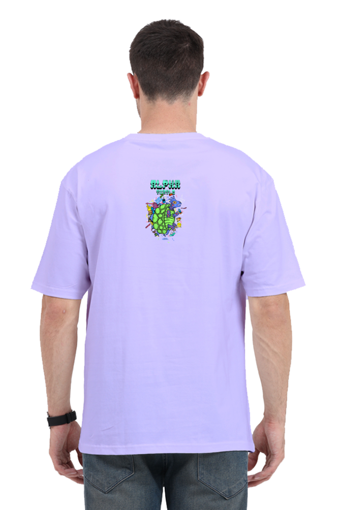 Alpha Turtle Unisex Oversized Tshirt