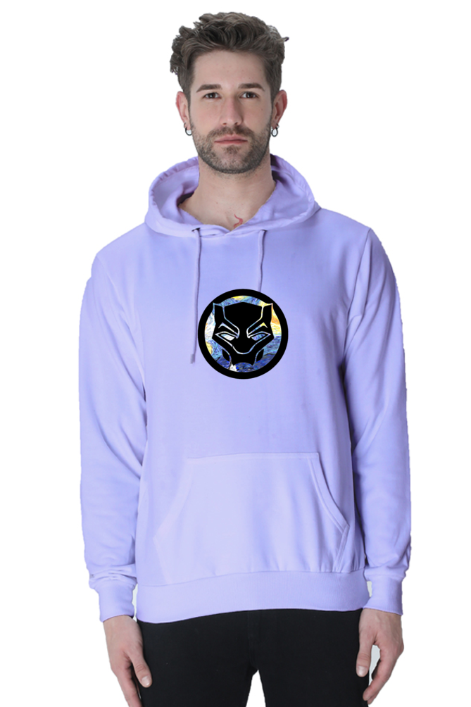 Van Gogh Black panther front back printed hoodie