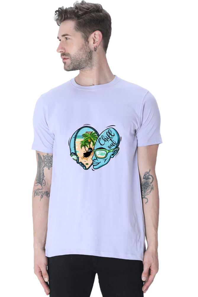 Chill Out Vibes Front Back print by Nibbana Studio