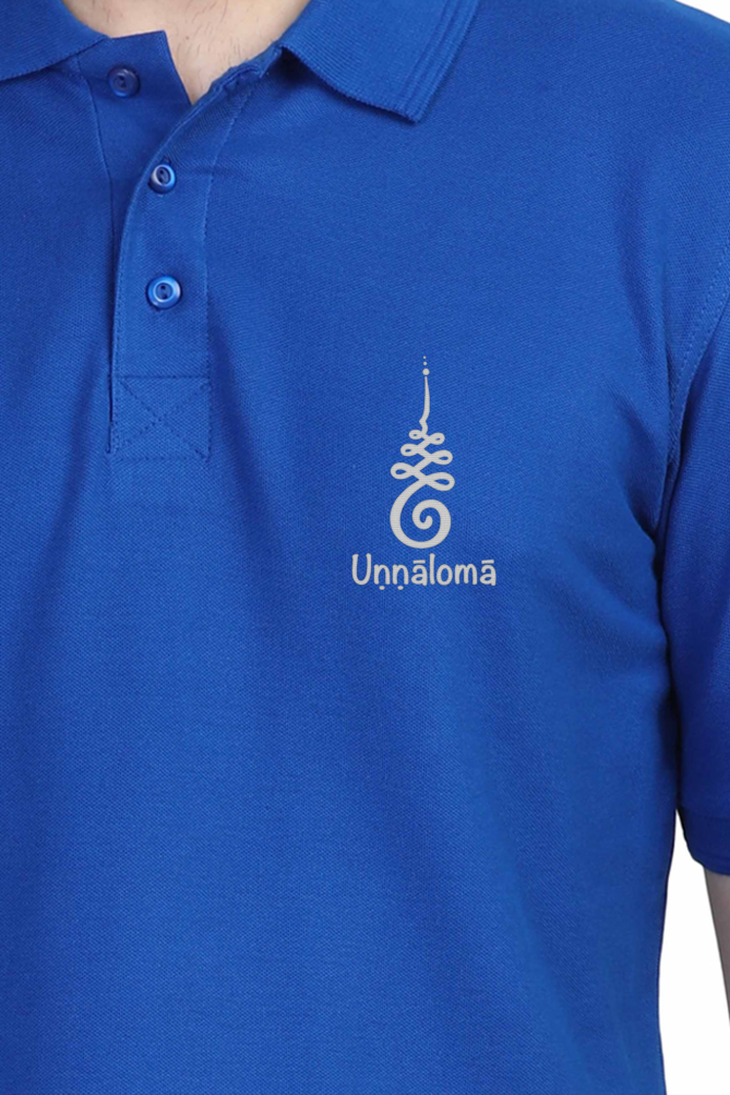 Unalome Embroidery design Polo Tshirt