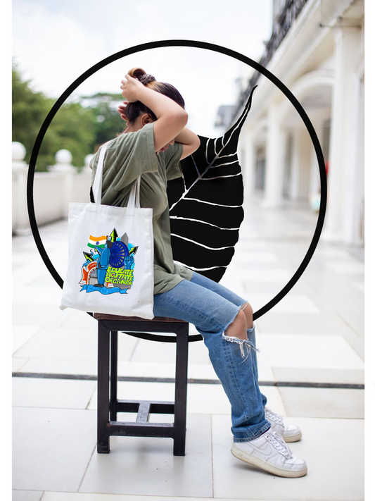 Babasaheb design Zipper Tote Bag