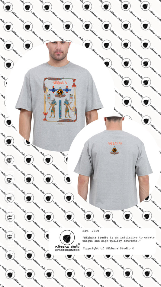 Hieroglyphics Egypt Oversized tshirt by Nibbana Studio